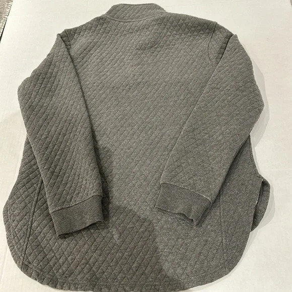 Indiana Hoosiers Women's XL Gray/Red Quarter-Snap Pullover Jacket - Picture 8 of 15